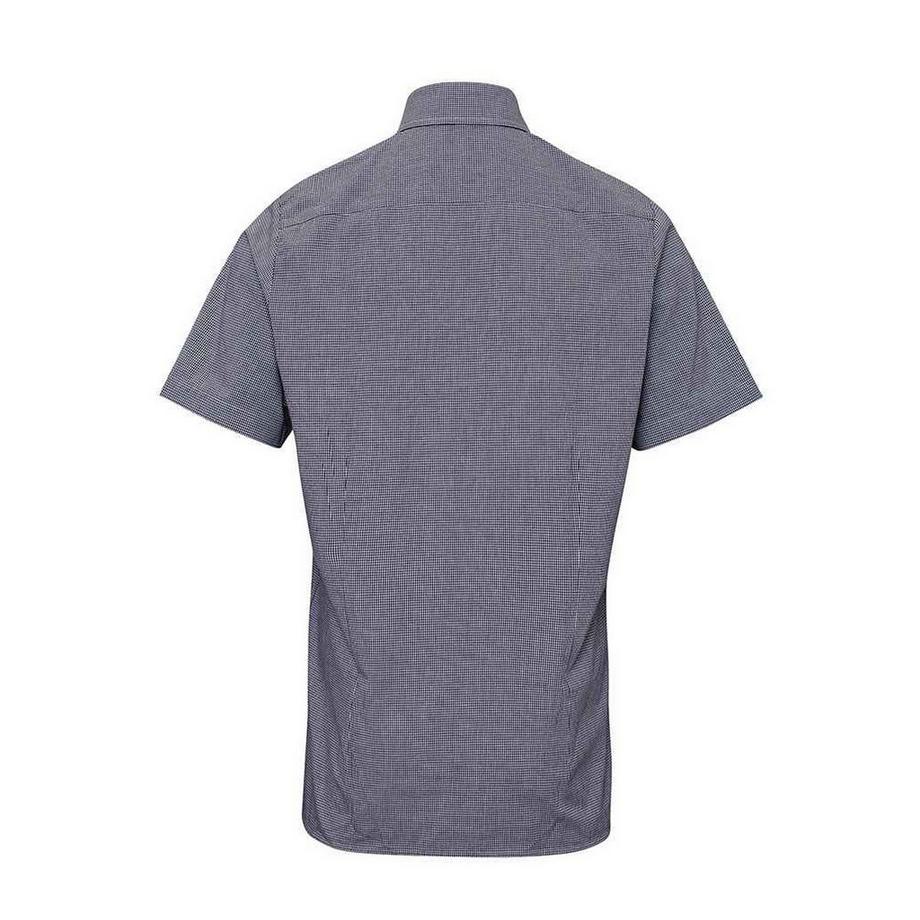 PREMIER Camicia Popeline a Quadri Maniche Corte  