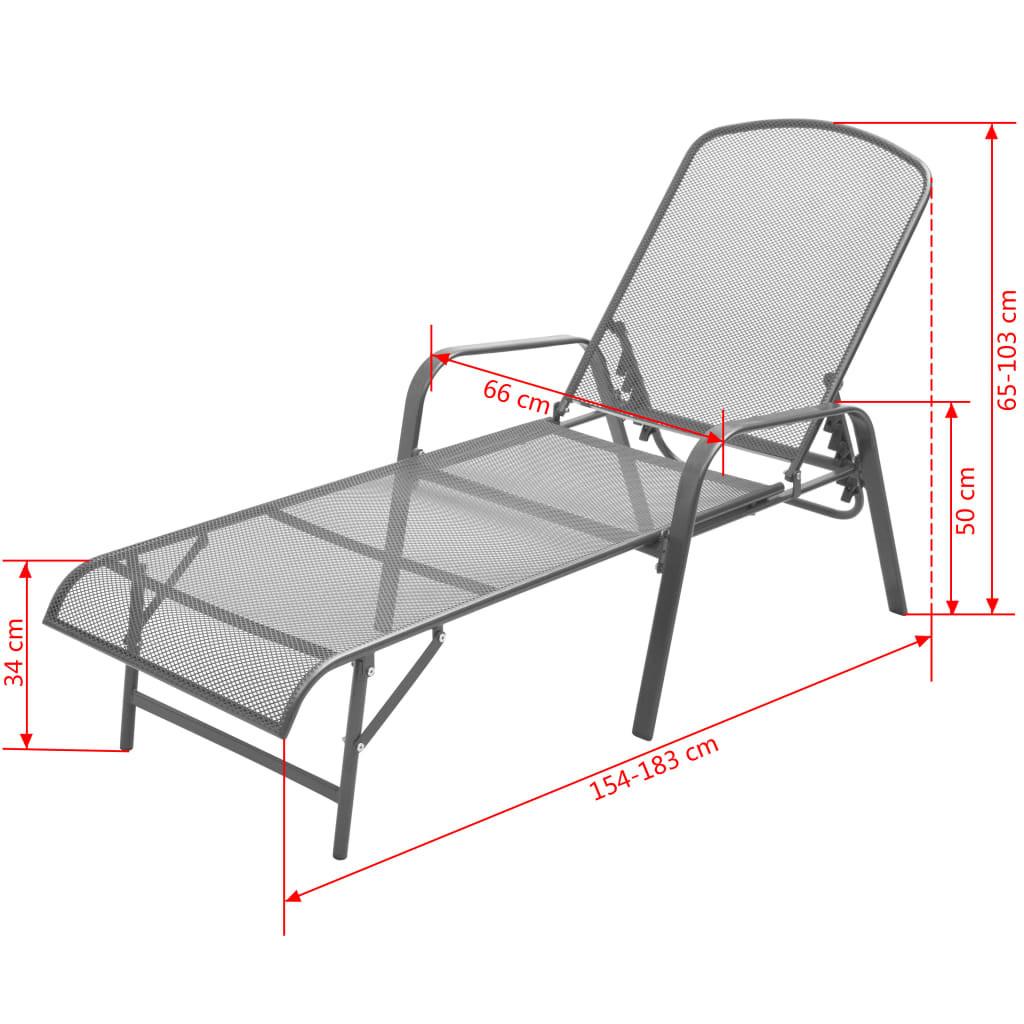 VidaXL Sonnenliege metall  