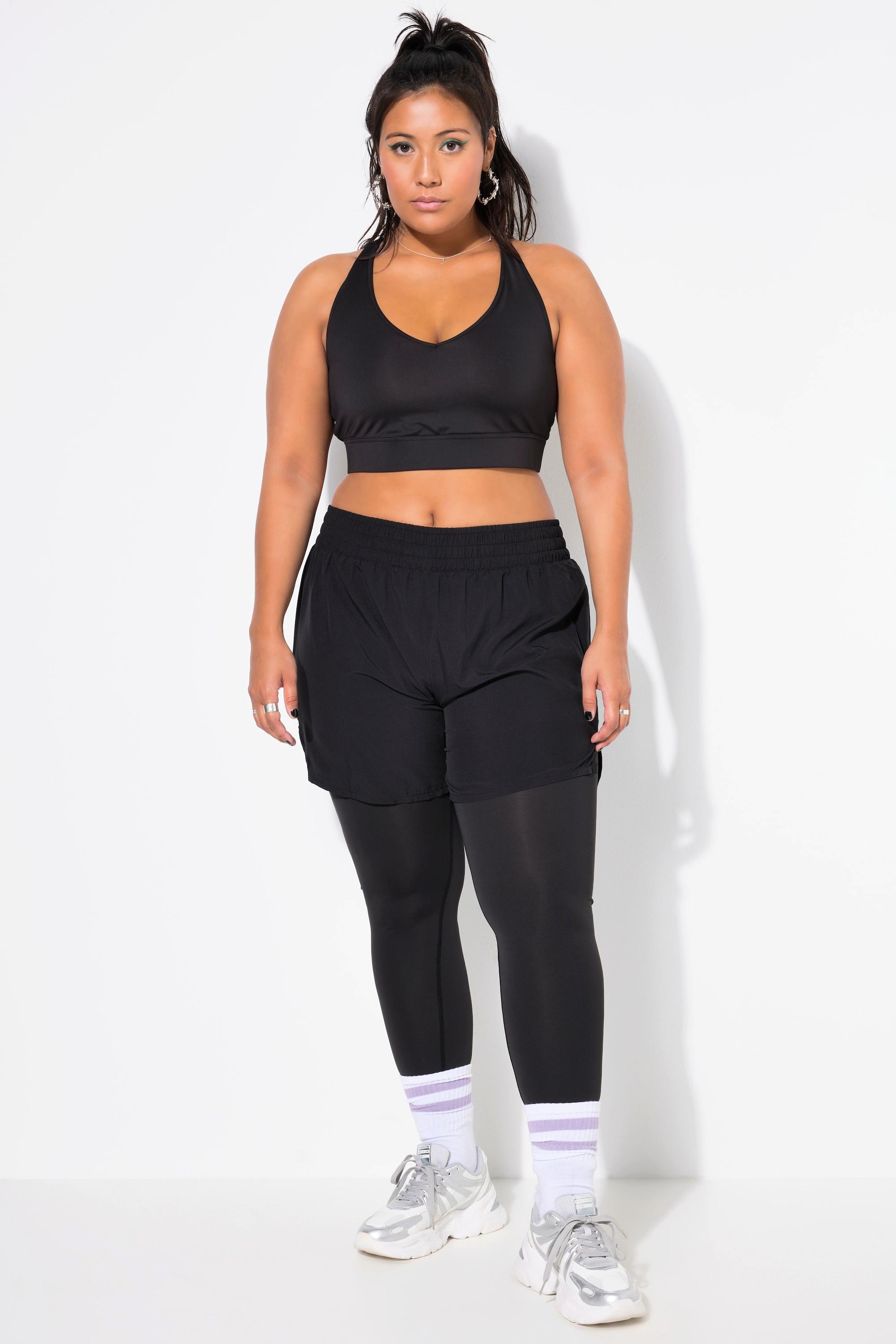 Studio Untold Collant de sport avec short Coupe slim Taille haute  