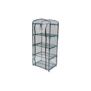 Vente-unique Mini serra flessibile da balcone con struttura in acciaio 0,35m² - TIGRIDIA  