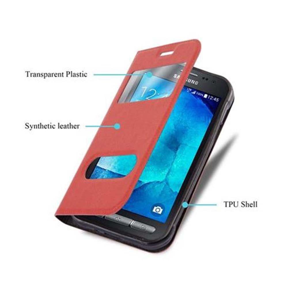 Cadorabo  Hülle für Samsung Galaxy XCover 3 Magnetverschluss, 2 Sichtfenstern 