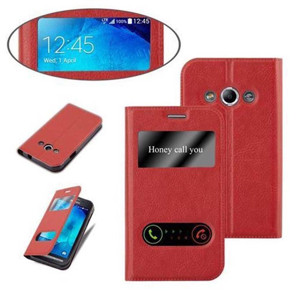 Cadorabo  Hülle für Samsung Galaxy XCover 3 Magnetverschluss, 2 Sichtfenstern 