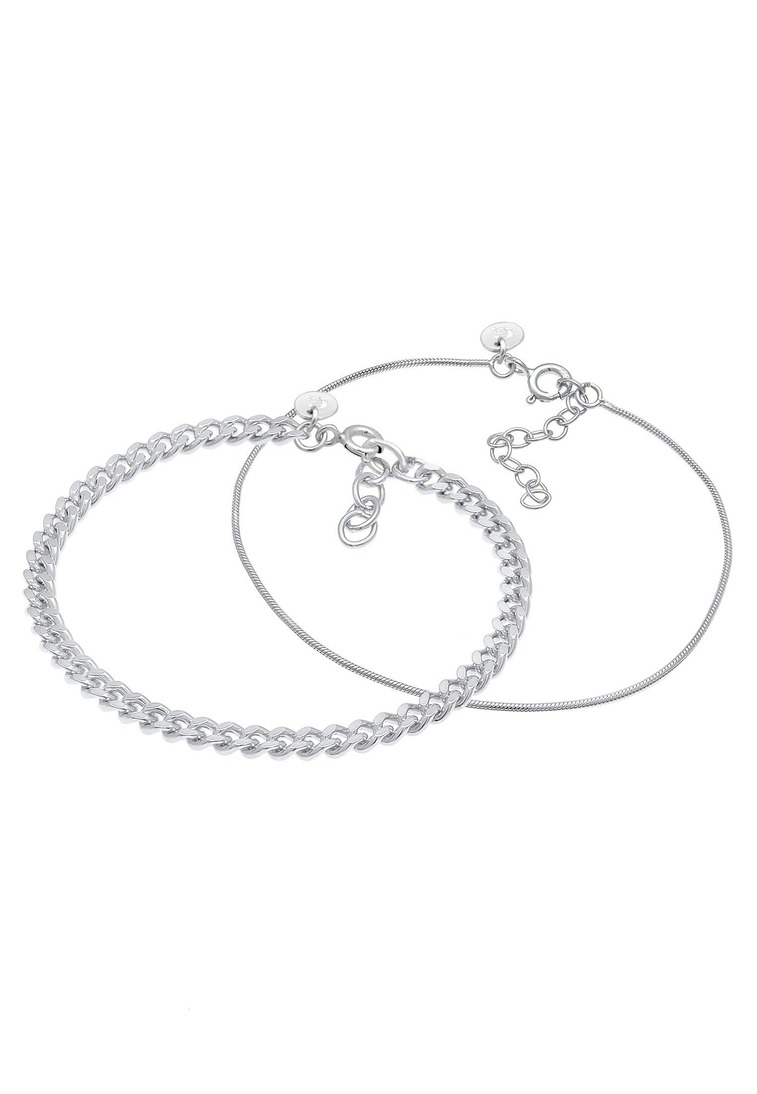 Elli  Bracelet Collier À Maillons Pour Femmes Basic Minimal Elegant 