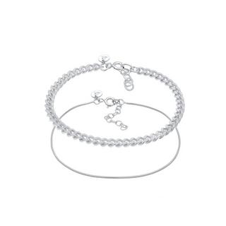 Elli  Bracelet Collier À Maillons Pour Femmes Basic Minimal Elegant 