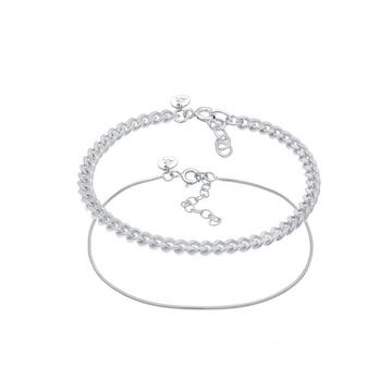 Bracelet Collier À Maillons Pour Femmes Basic Minimal Elegant