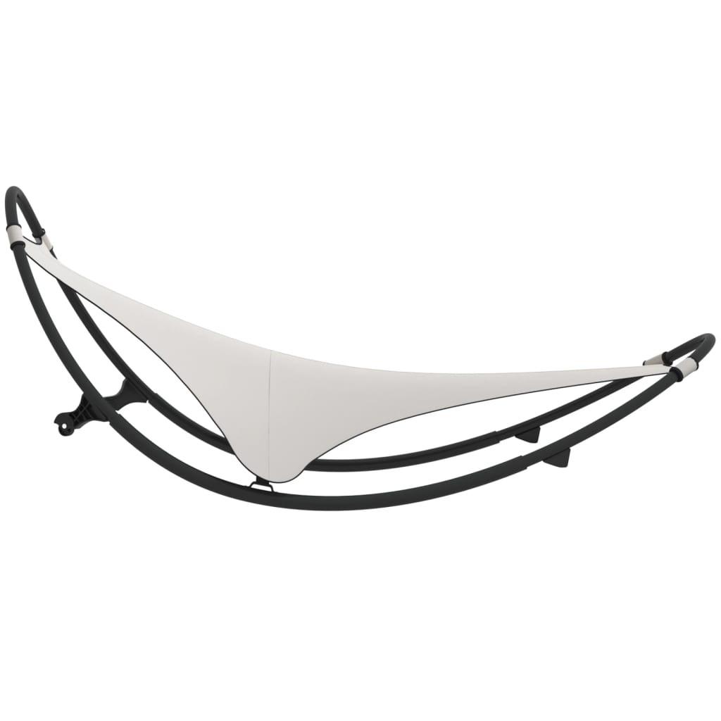 VidaXL Chaise longue à bascule tissu  