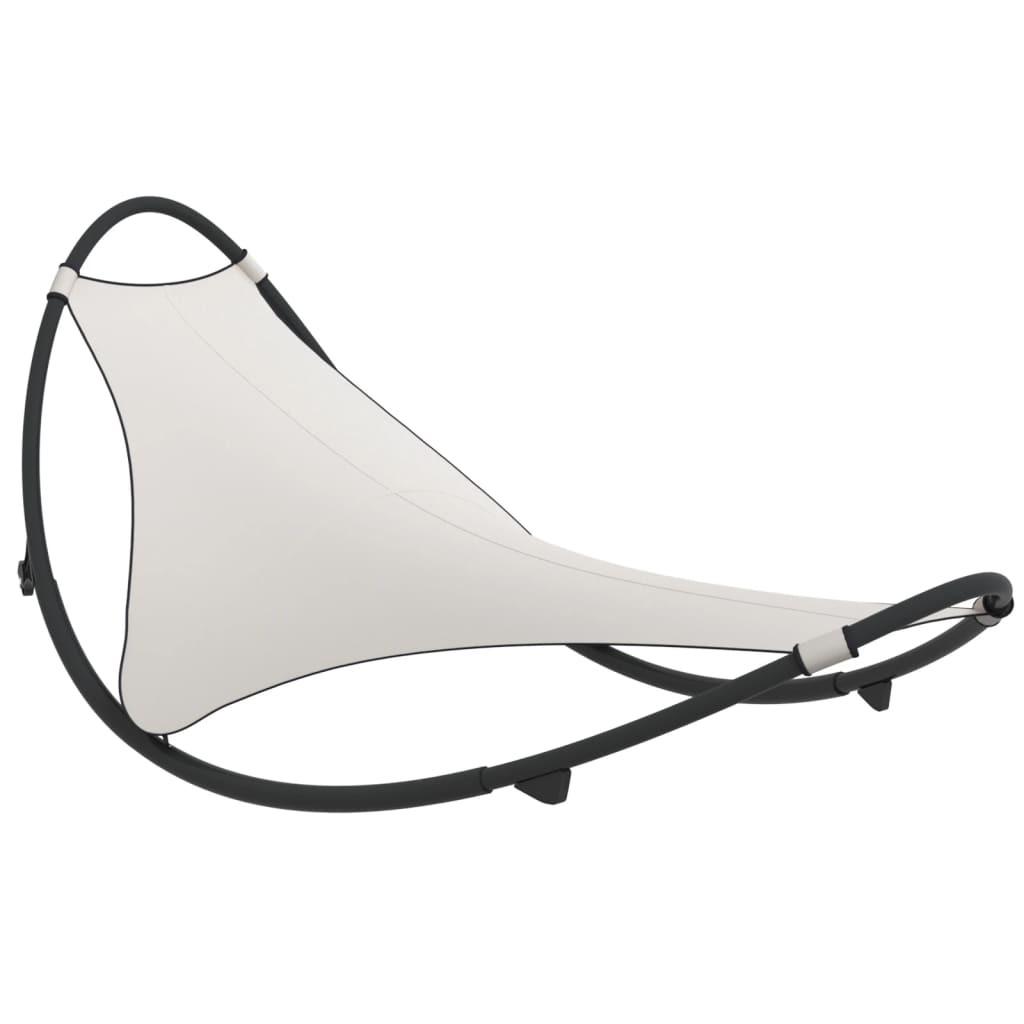 VidaXL Chaise longue à bascule tissu  