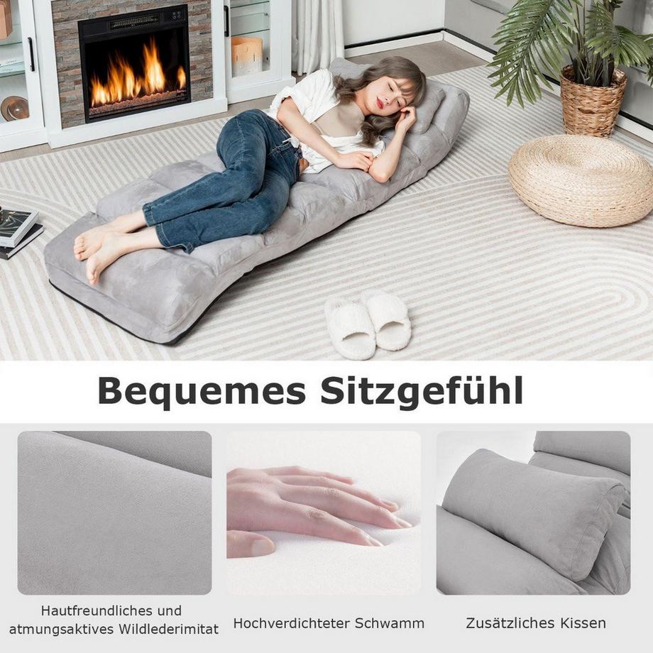 Northix Verstellbarer Liegesessel, 5 Positionen  
