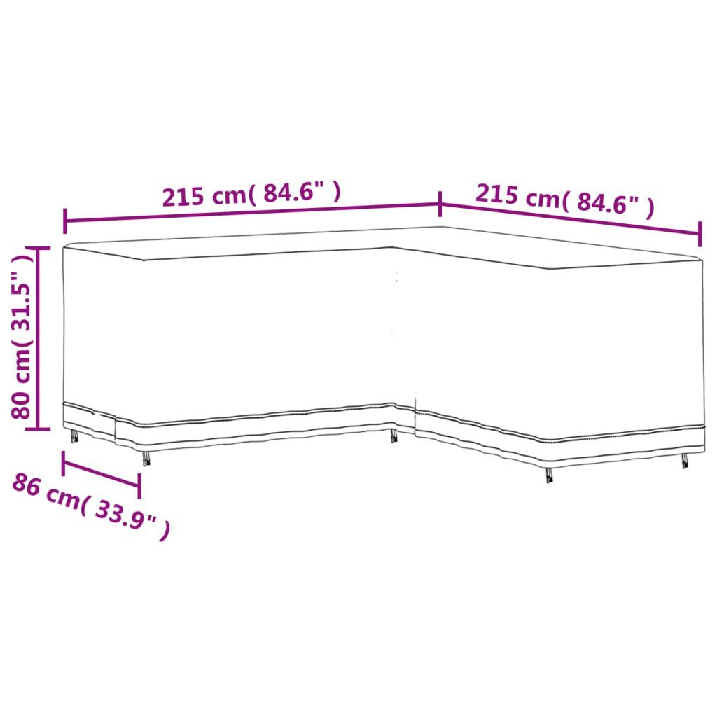 VidaXL Gartensofa abdeckung gewebe  