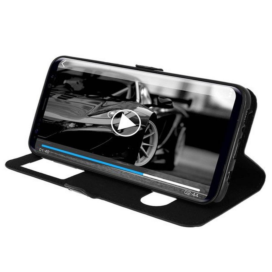 Avizar  Hülle View Cover Galaxy S8 Plus Schwarz 