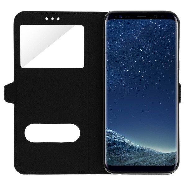 Avizar  Custodia Finestre Galaxy S8 Plus Nera 