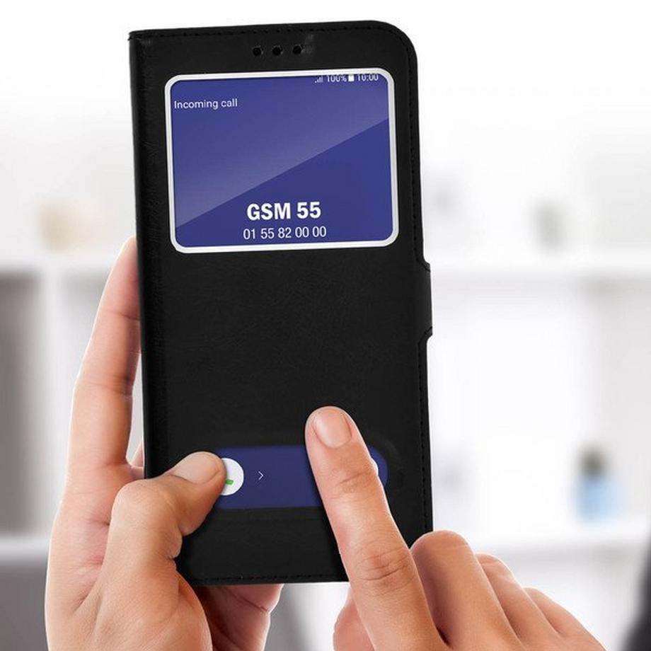 Avizar  Hülle View Cover Galaxy S8 Plus Schwarz 