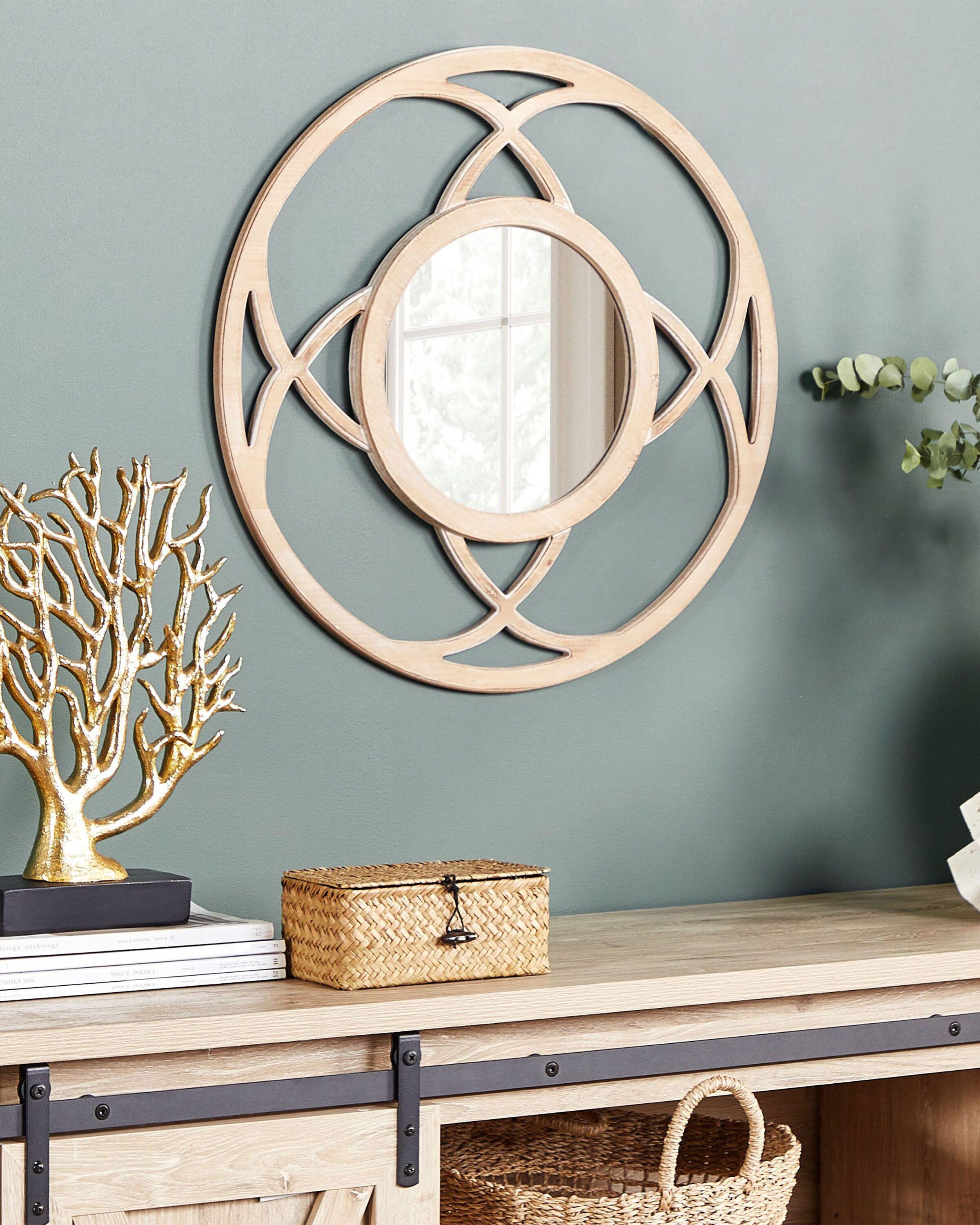 Beliani Wandspiegel aus MDF-Platte Boho IZTAPALAPA  