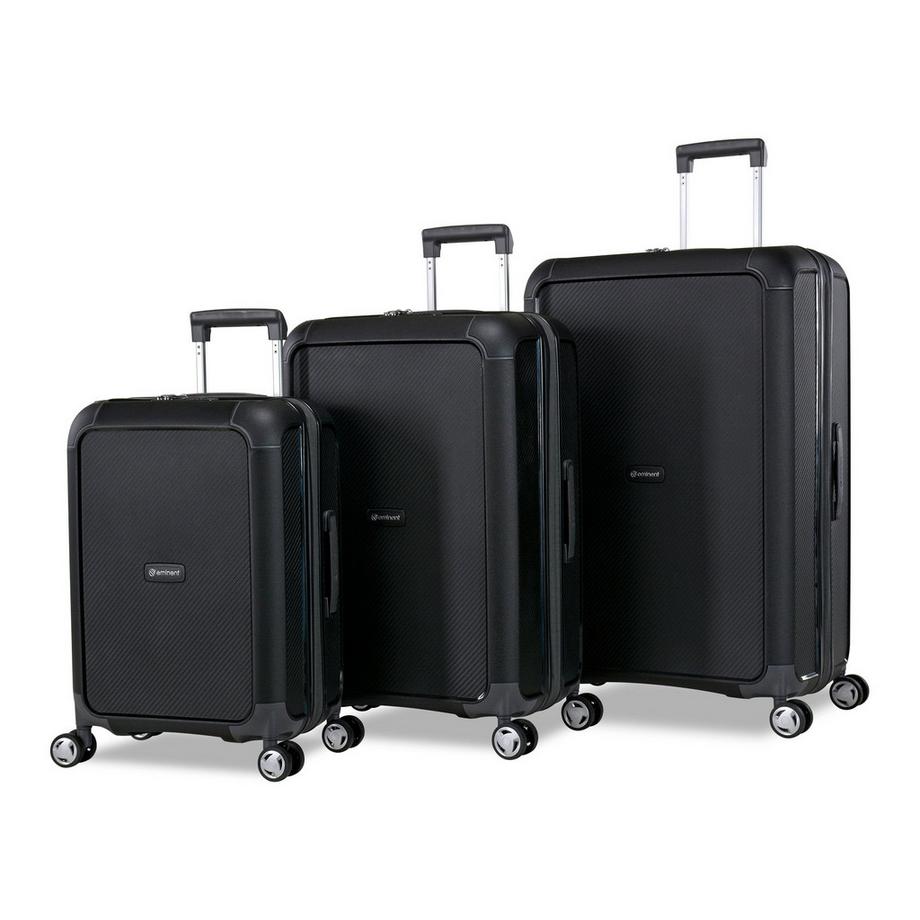 EMINENT  Aegis Expandable Set de Valises 4 Roues Noir 