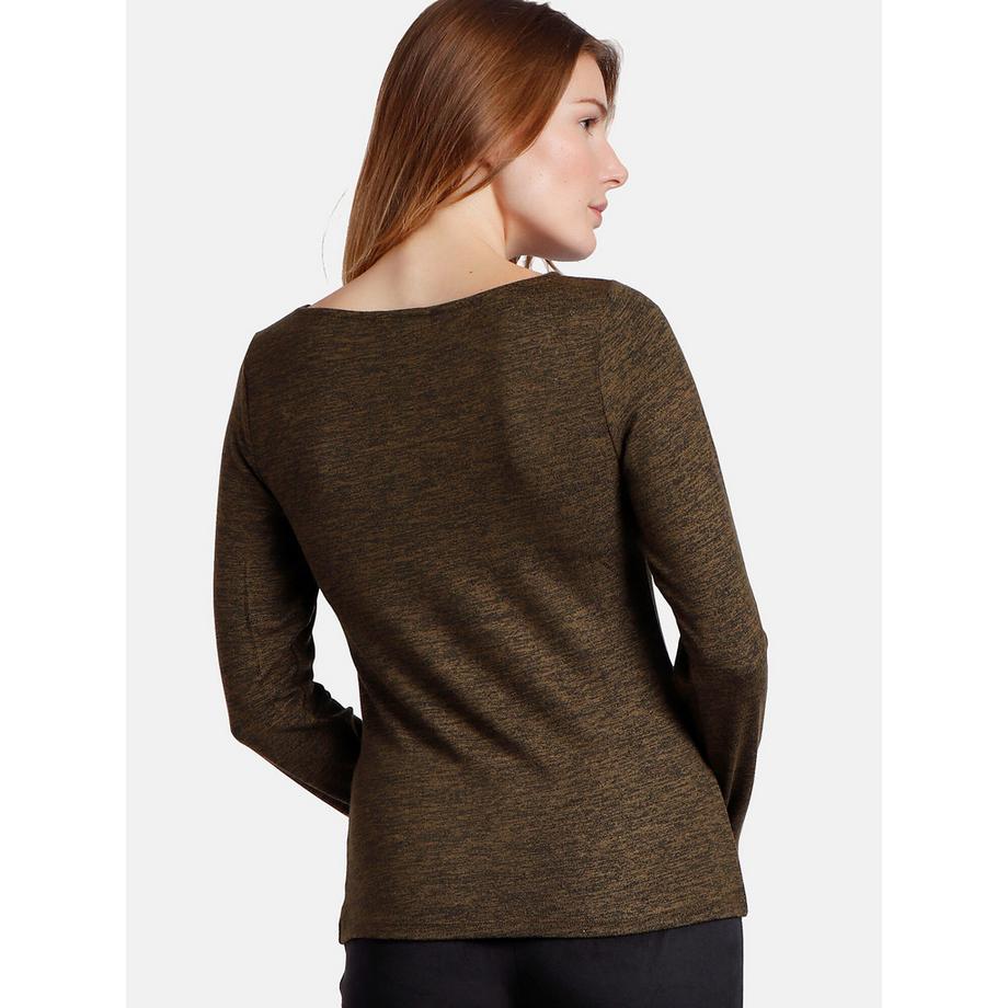 Admas Barca Top Maniche Lunghe Scollo a Barca  