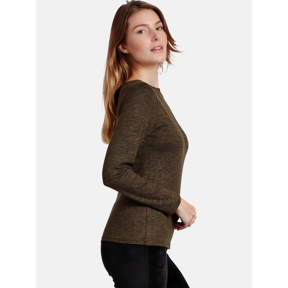 Admas Barca Top Maniche Lunghe Scollo a Barca  