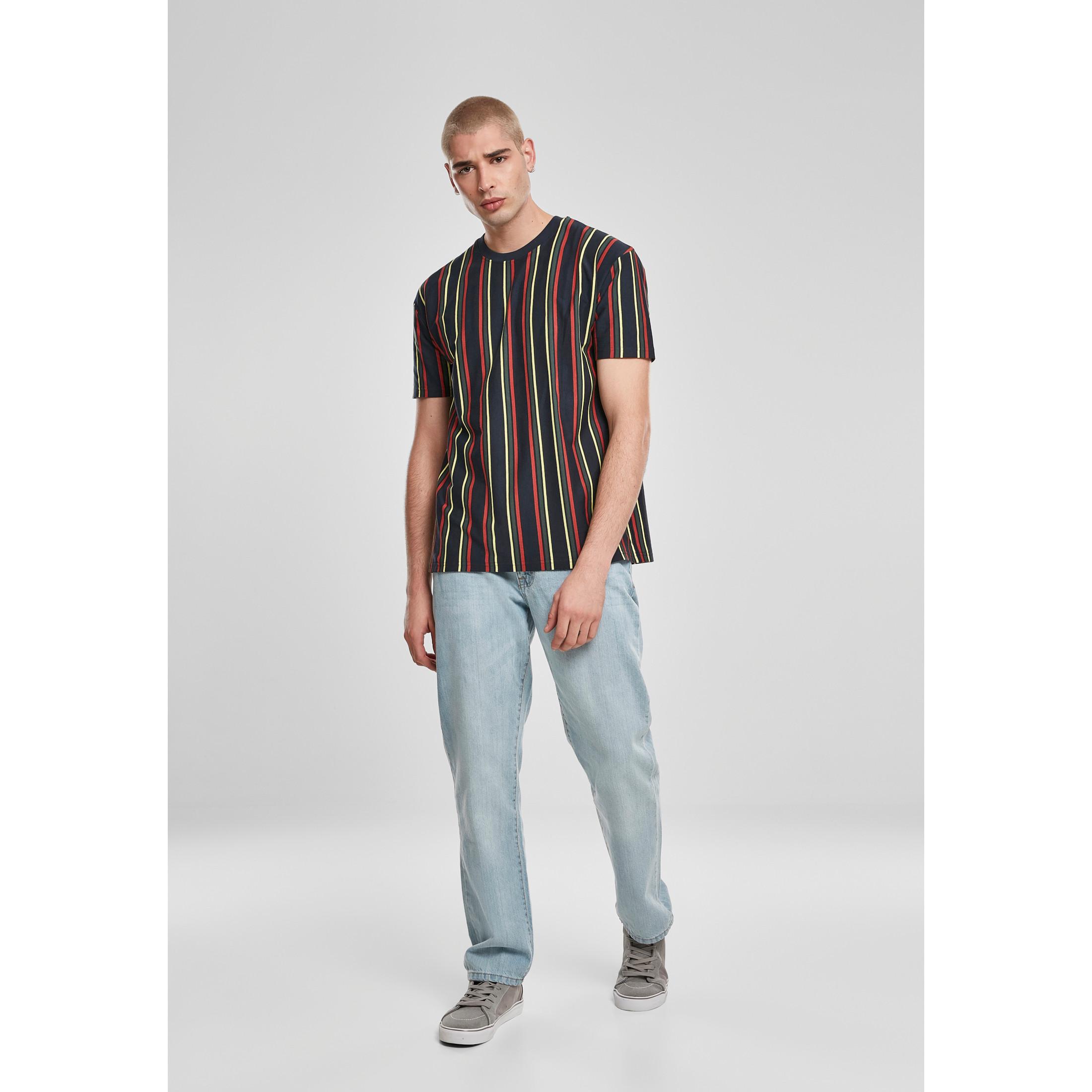 URBAN CLASSICS Oversized Gestreiftes T-Shirt  