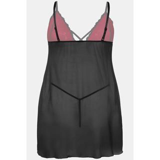 Ulla Popken 2er-Pack Negligé V-Ausschnitt String  