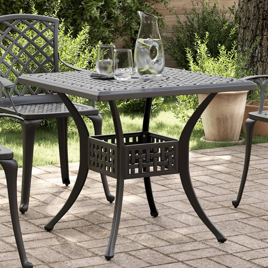 VidaXL Table de jardin aluminium  