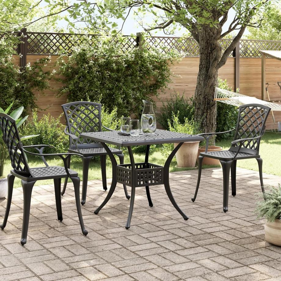 VidaXL Table de jardin aluminium  