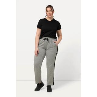 Ulla Popken  Pantalon de jogging, galons, ceinture élastique, poches 