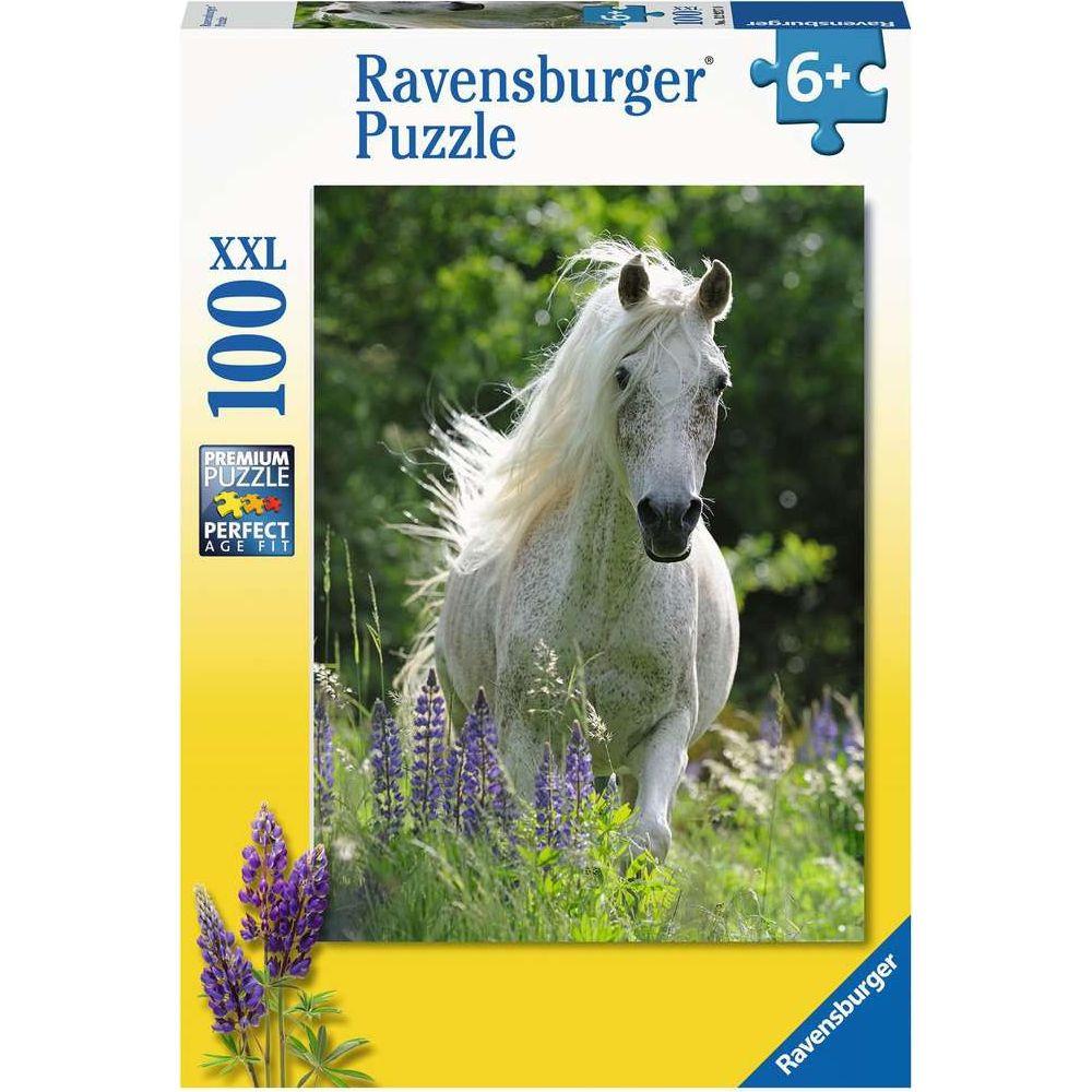 Ravensburger  Puzzle Ravensburger Weiße Stute 100 Teile XXL 