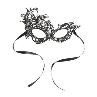 B2X  Masque de mascarade en dentelle - Noir 