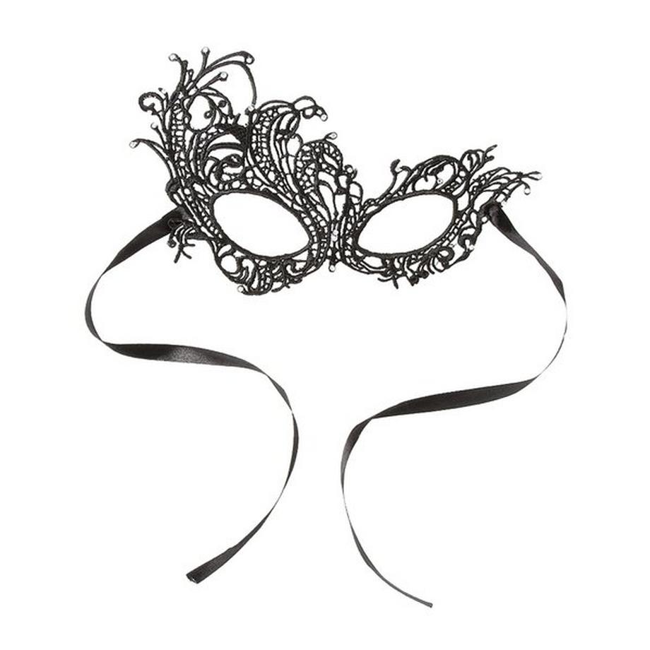 Maschera in pizzo in maschera - nera