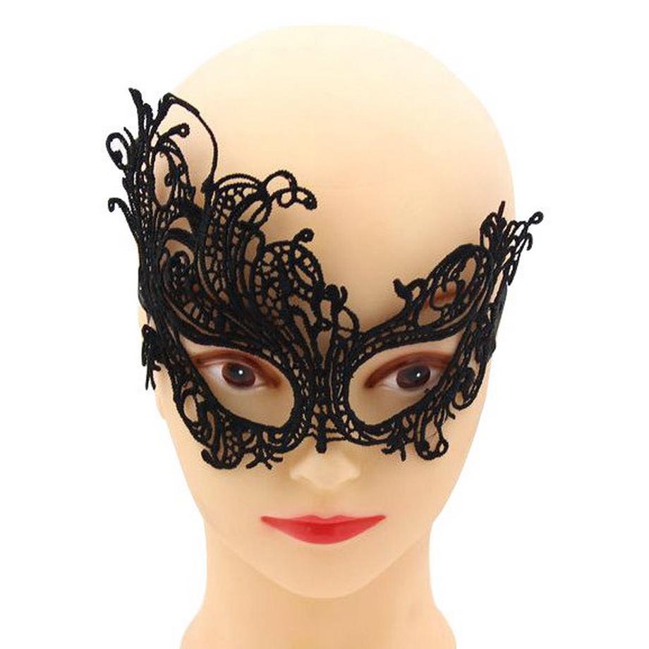 B2X  Maschera in pizzo in maschera - nera 