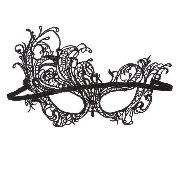 B2X  Masque de mascarade en dentelle - Noir 