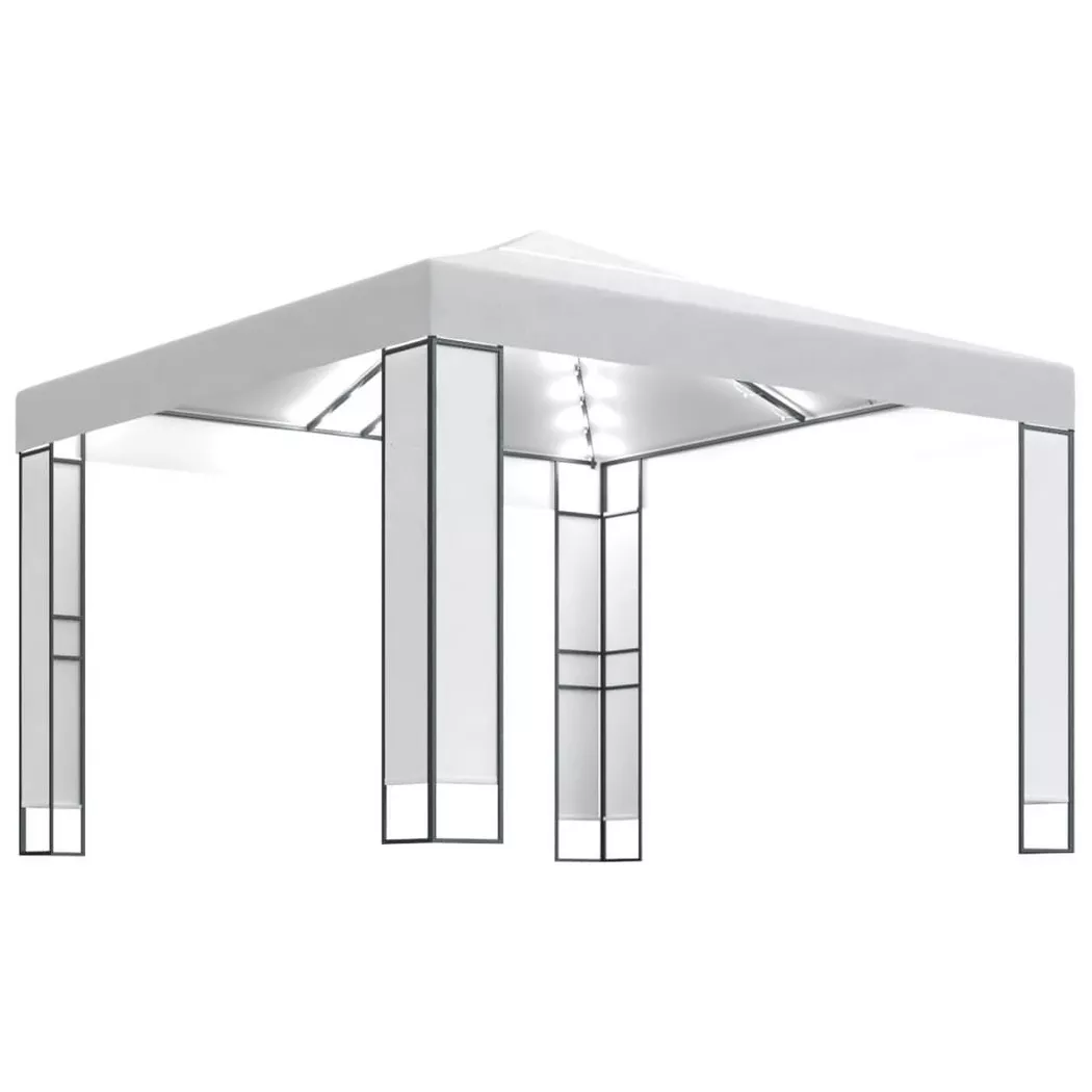 VidaXL - gazebo Tessuto, One Size, Blanco