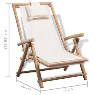 VidaXL Chaise de terrasse bambou  