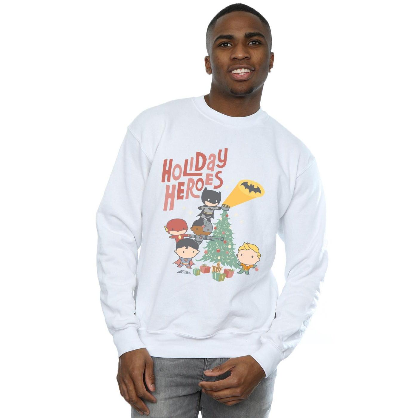 DC COMICS  Justice League Holiday Heroes Sweatshirt 