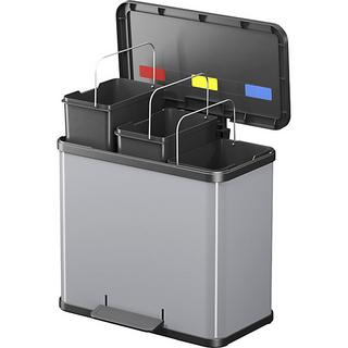 Hailo Collecteur de déchets à pédale Öko, trio Plus L, capacité 3 x 9 l  