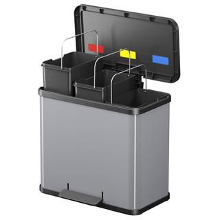 Hailo Collecteur de déchets à pédale Öko, trio Plus L, capacité 3 x 9 l  