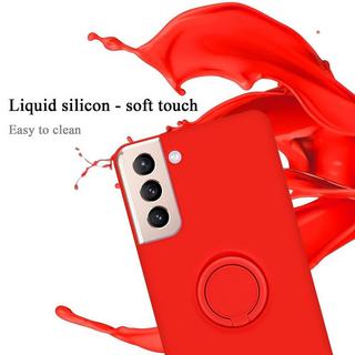 Cadorabo  Housse compatible avec Samsung Galaxy S21 PLUS - Coque de protection en silicone TPU flexible avec anneau 