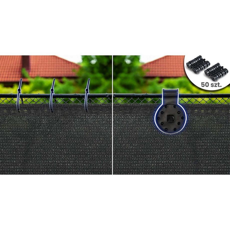 B2X  Schattennetz mit 50 Klammern 140g/m² 