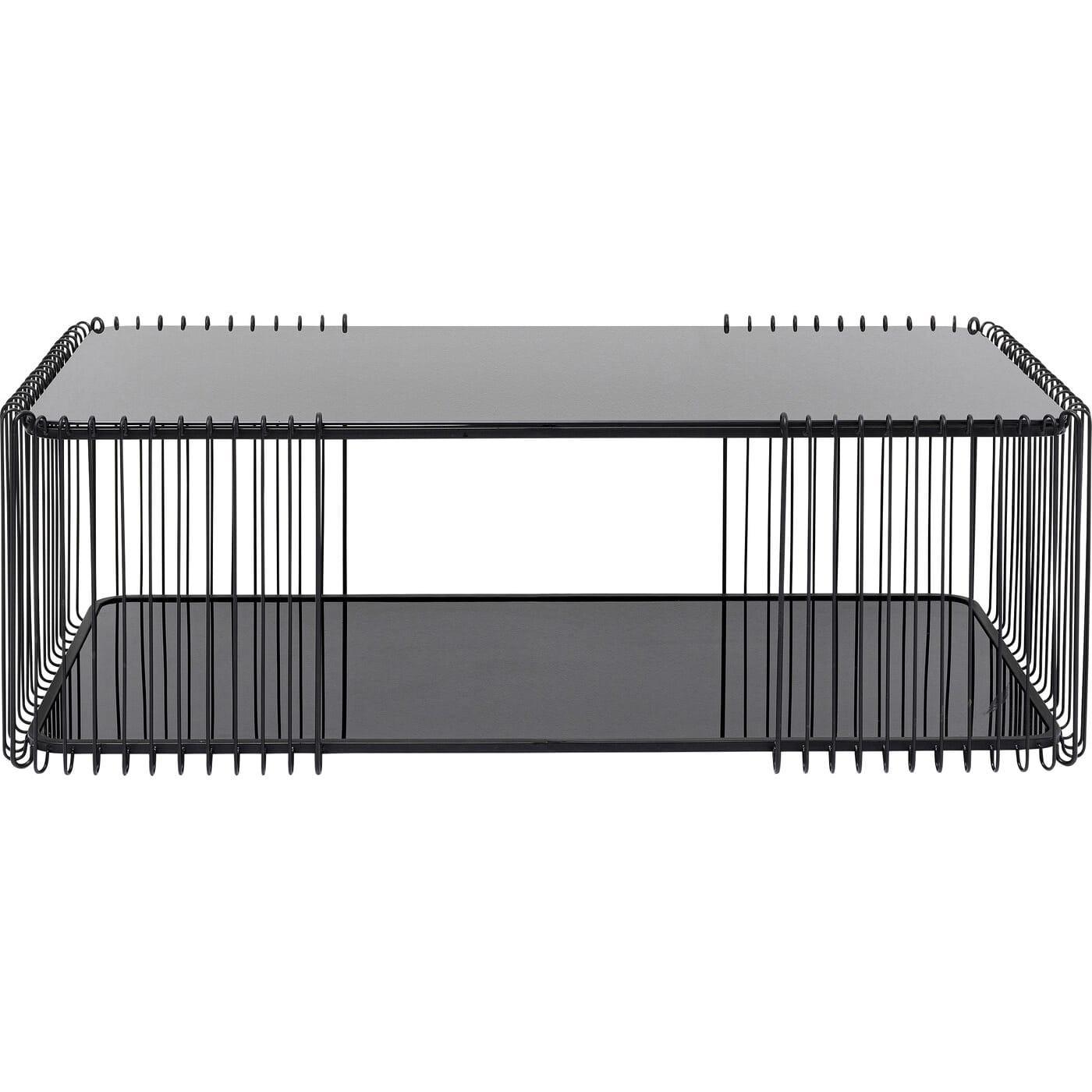 KARE Design Table basse Wire Double noir 120x60  