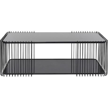 KARE Design Table basse Wire Double noir 120x60  