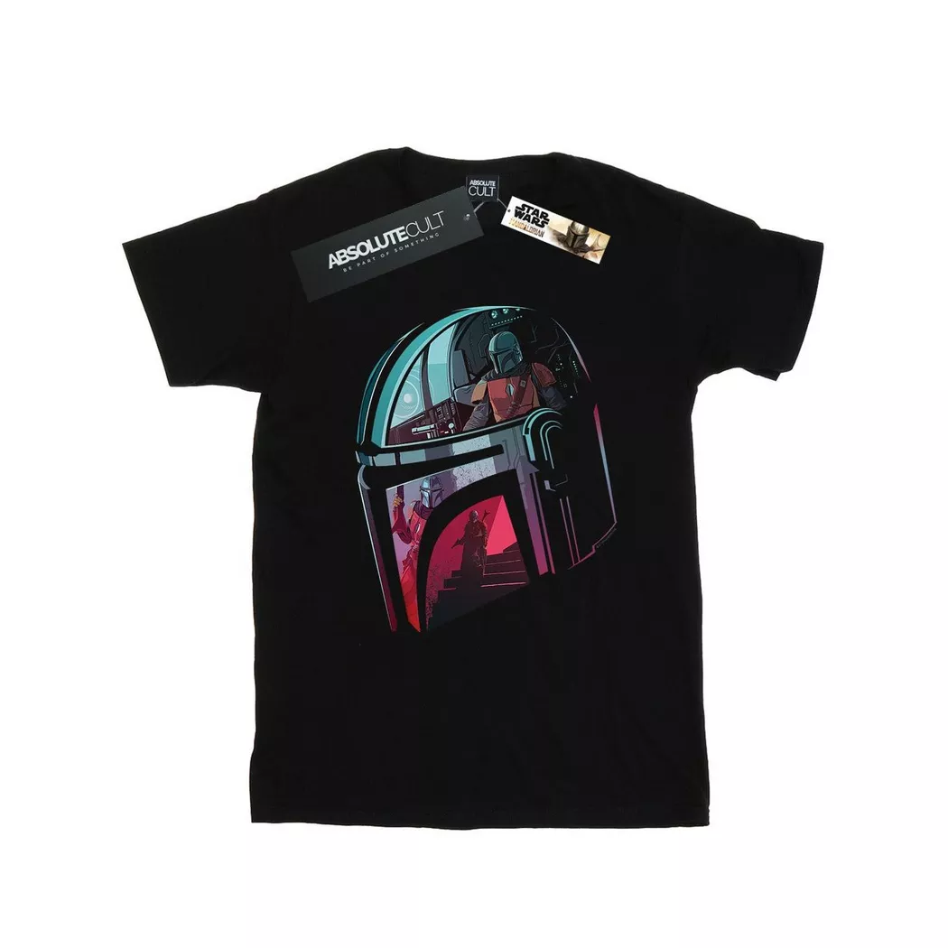 STAR WARS - The Mandalorian Mandalore TShirt, für Damen, Schwarz, Größe S