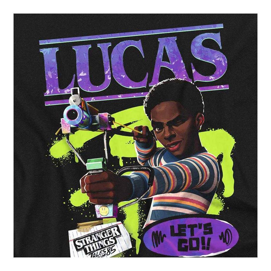 Stranger Things  T-ShirtMotif Lucas Motiftyle Stranger Things 