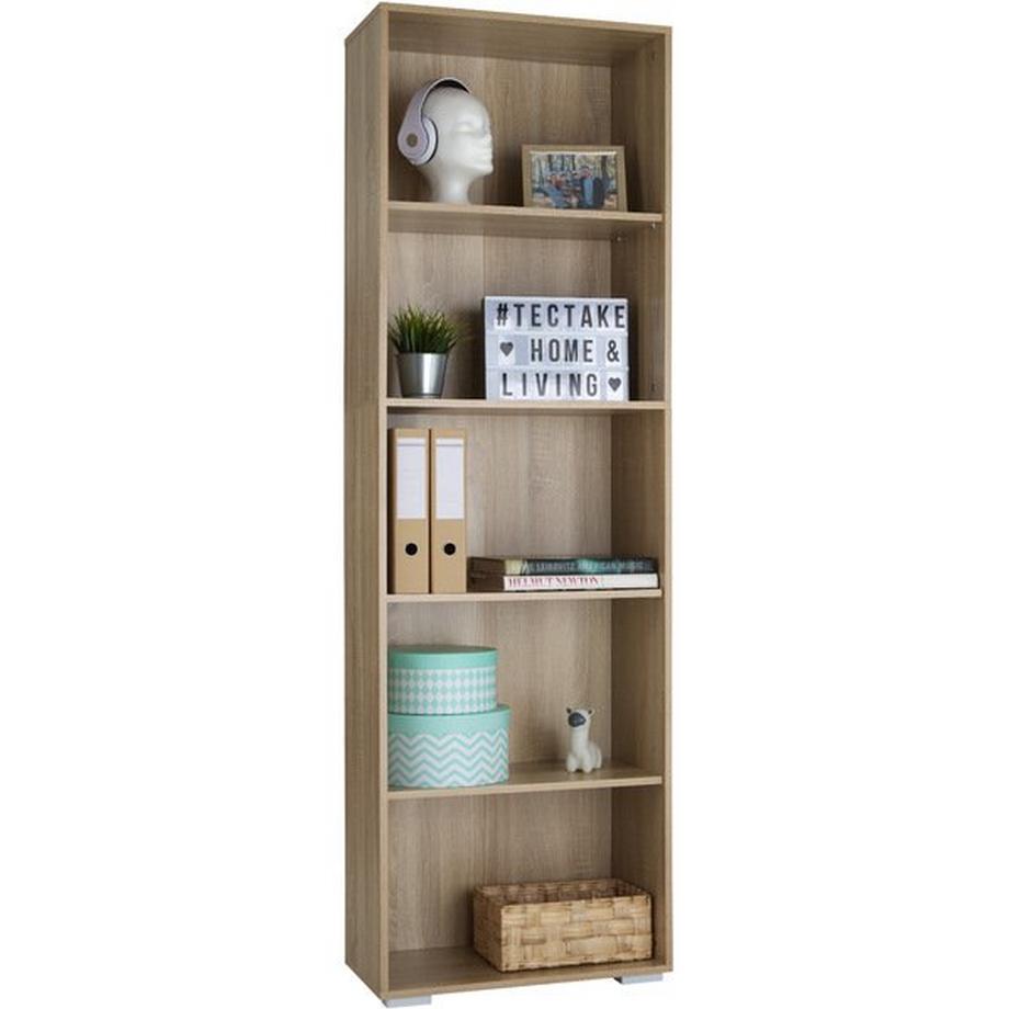 Tectake Bibliothèque Lexi 5 étagères  