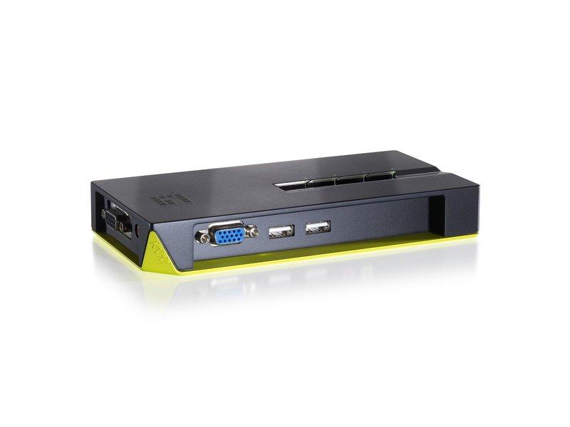 LevelOne  KVM-0422 switch per keyboard-video-mouse (kvm) Nero, Verde 