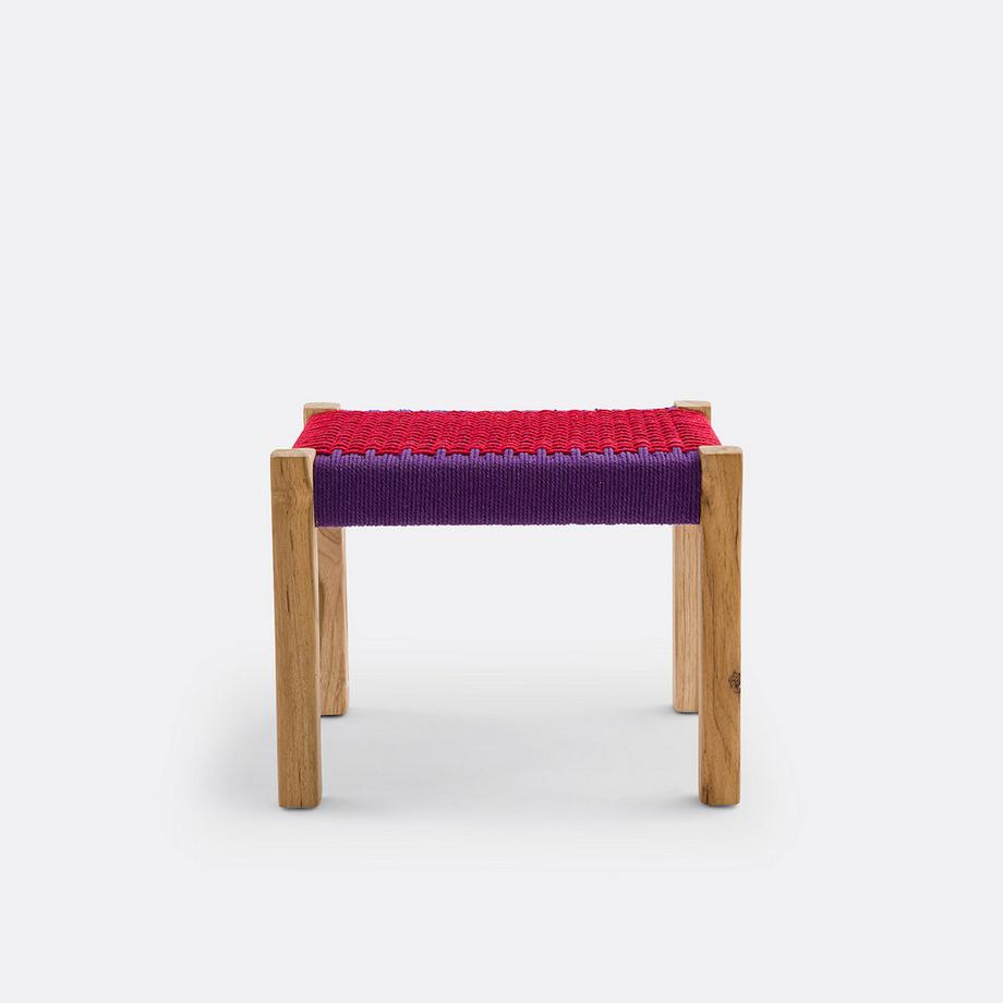 La Redoute Intérieurs Petit banc teck massif et corde de coton  