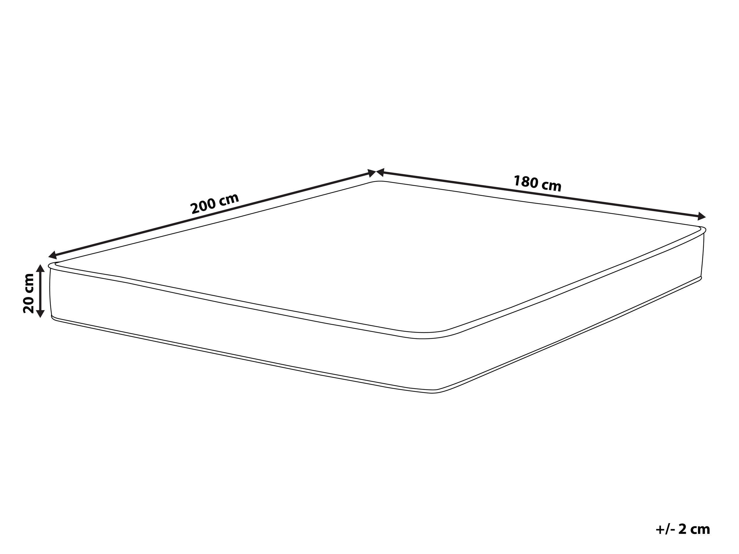 Beliani Wasserbett Matratzenbezug aus Baumwolle PURE  