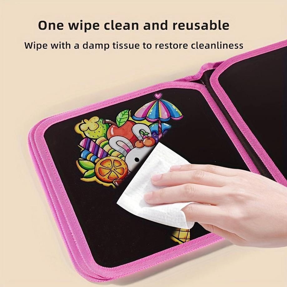 Activity-board  Petit tableau de coloriage pour enfants Graffiti Livre de dessin portable pour enfants 