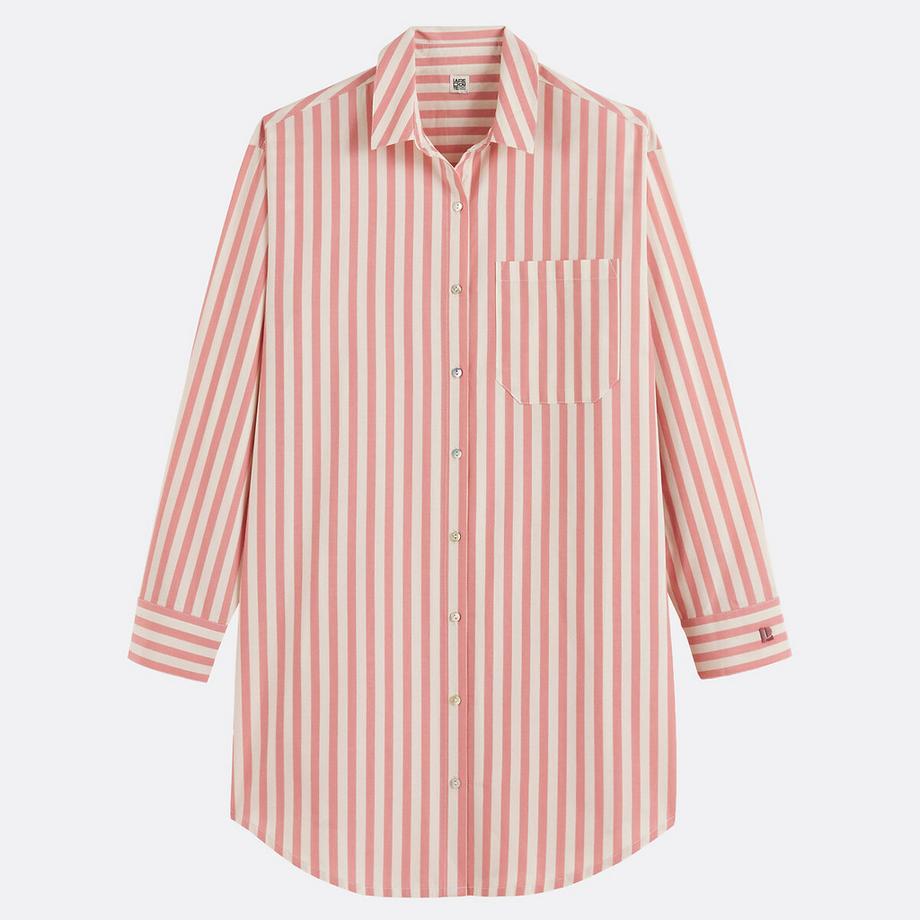 La Redoute Collections Chemise de nuit popeline rayée  