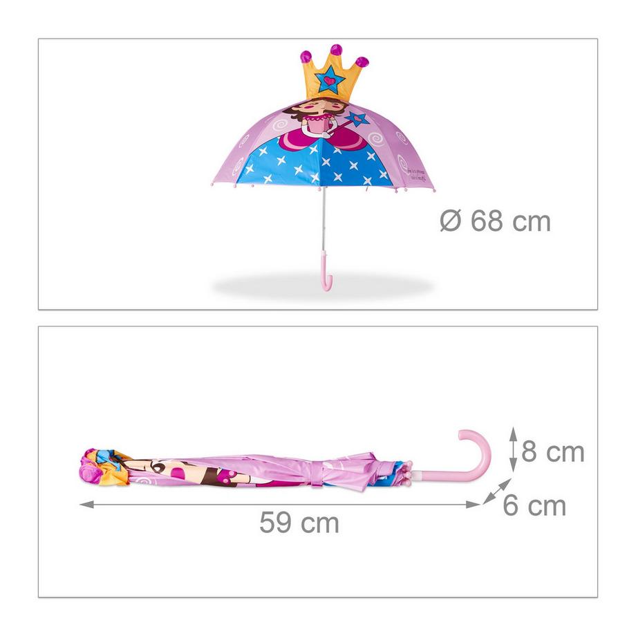 B2X  Parapluie pour enfants avec motifs 3D 