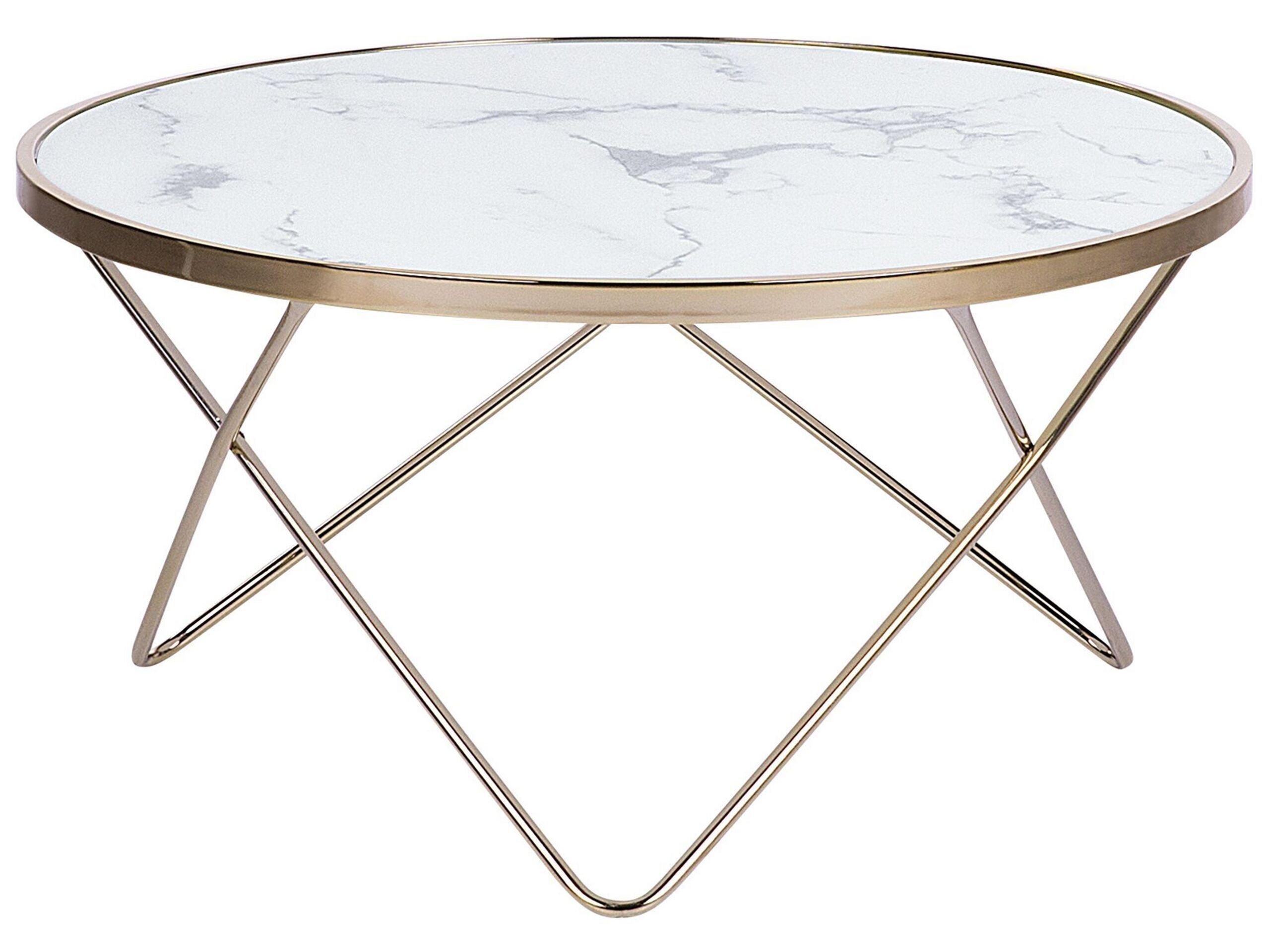 Beliani Table basse en Verre de sécurité Moderne MERIDIAN  