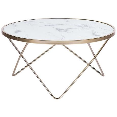 Beliani Table basse en Verre de sécurité Moderne MERIDIAN  